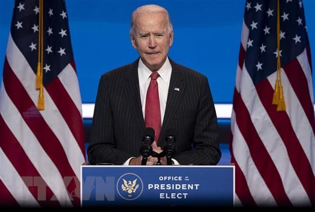 Ông Joe Biden phát biểu sau cuộc họp với các Thống đốc bang lưỡng đảng tại Wilmington, bang Delaware ngày 19/11/2020. (Ảnh: AFP/TTXVN).