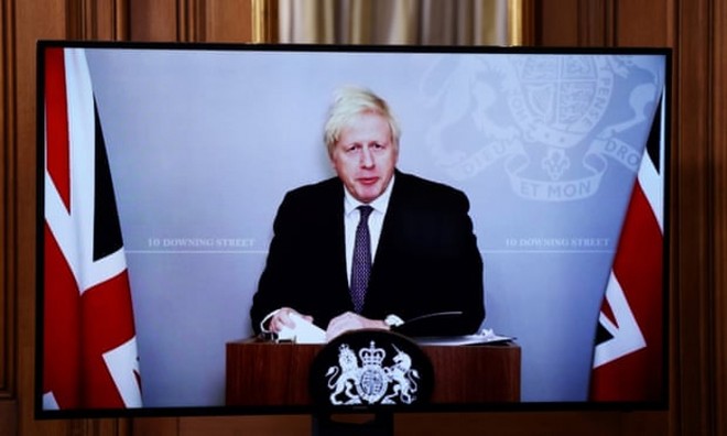 Thủ tướng Anh Boris Johnson thông báo gỡ lệnh phong tỏa.