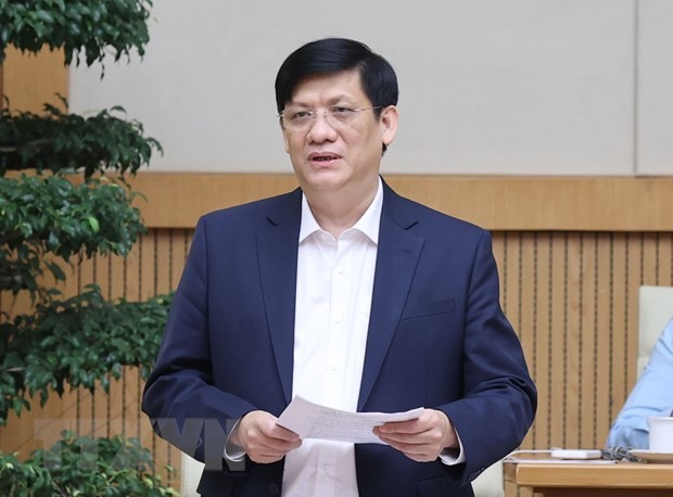 Bộ trưởng Bộ Y tế Nguyễn Thanh Long. (Ảnh: Thống Nhất/TTXVN).
