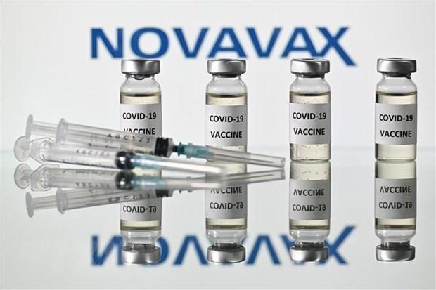 Hình ảnh mô phỏng vắcxin ngừa COVID-19 của Novavax. (Nguồn: AFP/TTXVN).