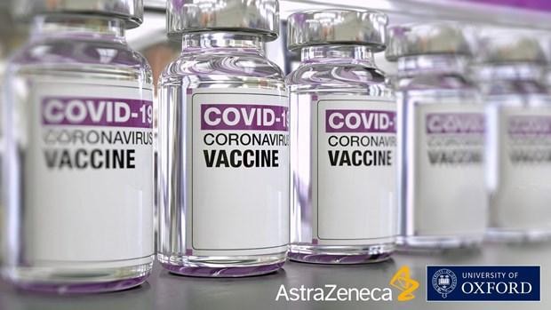 Vắcxin phòng COVID-19 của Oxford/AstraZeneca. (Ảnh: Yonhap/TTXVN).