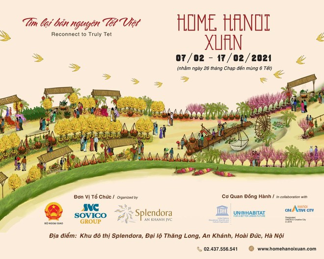 Đường hoa Home Hanoi Xuân 2021 sắp xuất hiện
