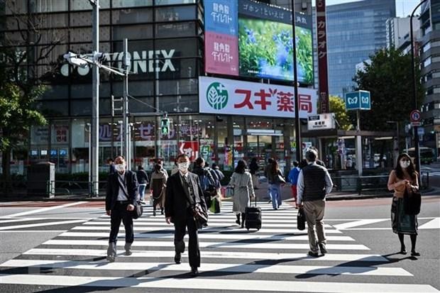 Trên một đường phố ở Tokyo, Nhật Bản. (Ảnh: AFP/TTXVN).