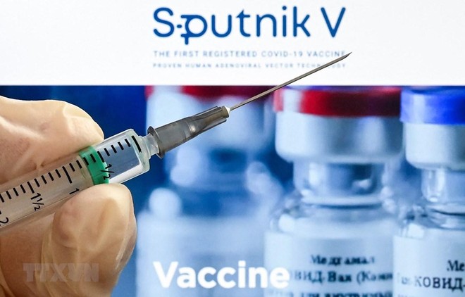 Vắcxin Sputnik V phòng COVID-19 của Nga. (Ảnh: AFP/TTXVN).