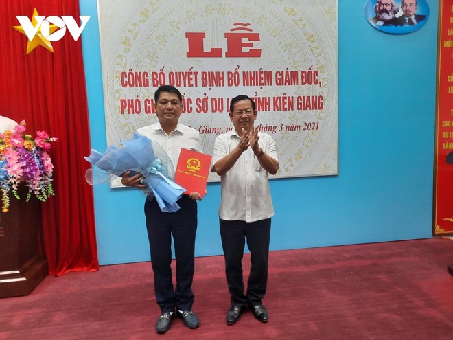Ông Bùi Quốc Thái, Phó Giám đốc Sở Du lịch tỉnh Kiên Giang giữ chức Giám đốc Sở Du lịch tỉnh Kiên Giang.