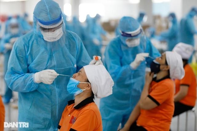 Công ty TNHH Hosiden Việt Nam - Khu Công nghiệp Quang Châu, huyện Việt Yên (là ổ dịch nguy hiểm với 238 ca dương tính với SARS-CoV-2).