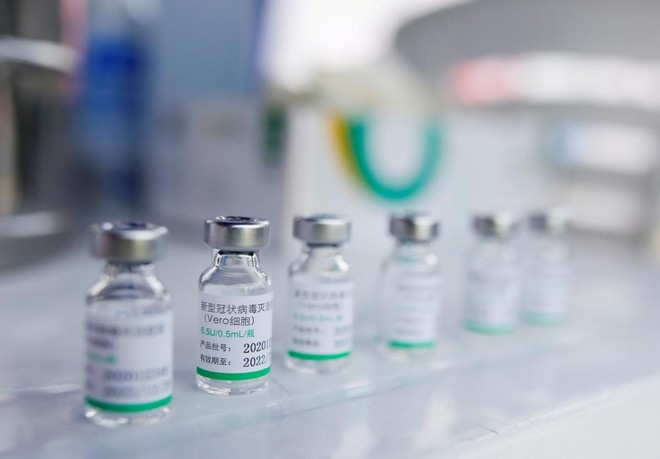 Vaccine ngừa Covid-19 của Trung Quốc. Ảnh: Reuters.