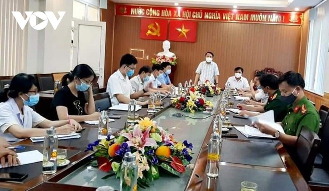 Cuộc họp đã thống nhất phương án giãn cách xã hội toàn huyện Diễn Châu theo chỉ thị 15 của Thủ tướng Chính phủ.