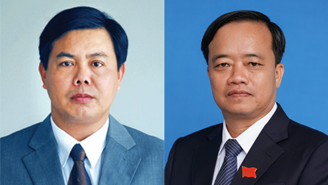 Ông Nguyễn Tiến Hải (trái) và ông Huỳnh Quốc Việt (phải).