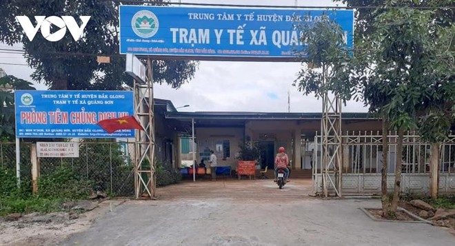 Trạm y tế xã Quảng Sơn nơi ông Lê Duy Đại công tác.