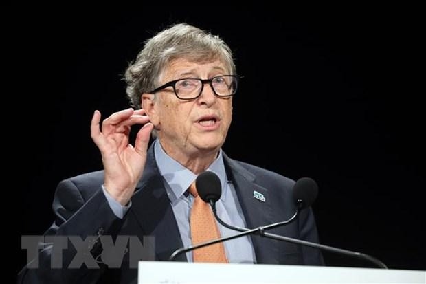 Tỷ phú Mỹ Bill Gates. (Ảnh: AFP/TTXVN).