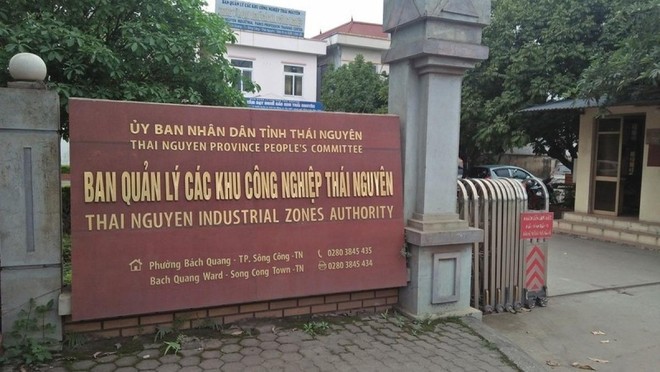 Ban quản lý các KCN Thái Nguyên. Ảnh Vietnamnet.