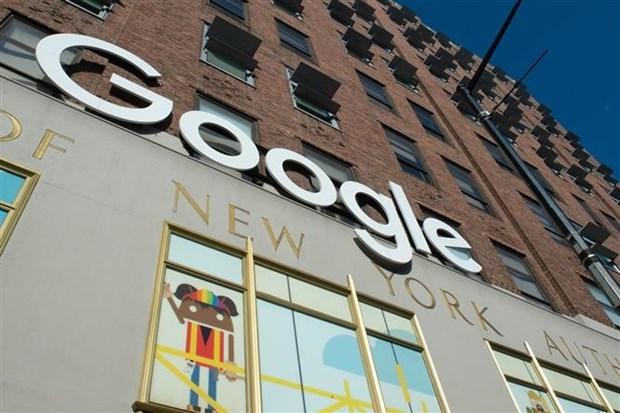Biểu tượng của Google tại New York (Mỹ). (Ảnh: AFP/ TTXVN).