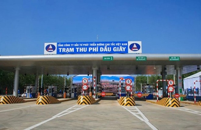 Trạm thu phí Dầu Giây tuyến cao tốc TP.HCM – Long Thành – Dầu Giây. Ảnh: VEC.