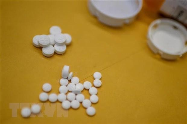 Thuốc giảm đau opioid trong một đơn thuốc tại Washington DC. (Ảnh: AFP/TTXVN)