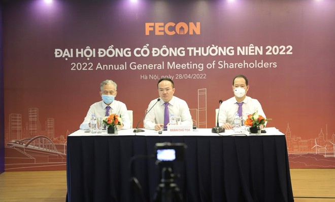 Đại hội đồng cổ đông thường niên năm 2022 của Công ty cổ phần FECON diễn ra sáng 28/4.