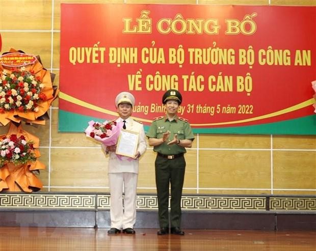 Điều động, bổ nhiệm Đại tá Nguyễn Hữu Hợp làm Giám đốc Công an tỉnh Quảng Bình. (Ảnh: TTXVN phát).