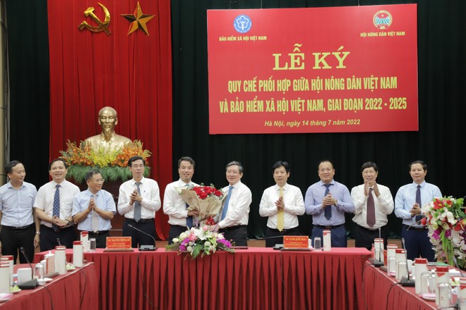 Bảo hiểm xã hội Việt Nam và Hội Nông dân Việt Nam ký Quy chế phối hợp công tác giai đoạn 2022 – 2025