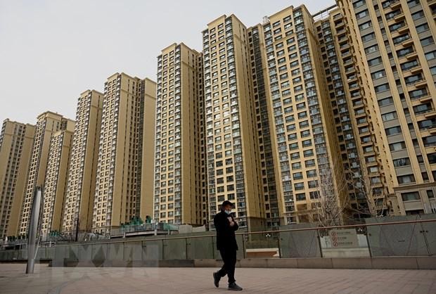 Các tòa nhà do Tập đoàn bất động sản Evergrande xây dựng tại Bắc Kinh, Trung Quốc, ngày 8/12/2021. (Ảnh: AFP/TTXVN).