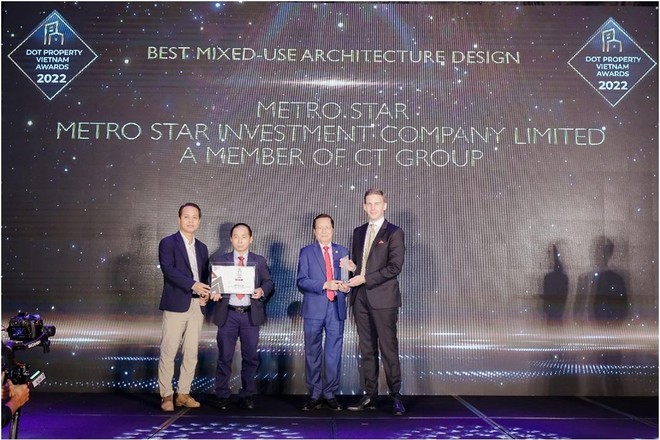 Metro Star nhận giải thưởng "Dự án phức hợp có thiết kế kiến trúc đẹp nhất Việt Nam 2022"