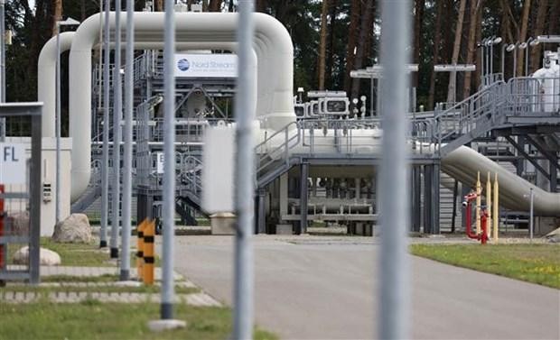 Một đường ống dẫn khí đốt tại Lubmin (Đức), ngày 30/8/2022. (Ảnh: AFP/TTXVN).