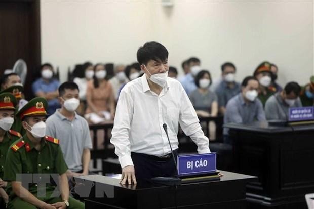 Bị cáo Trương Quốc Cường tại phiên xét xử sơ thẩm. (Nguồn: TTXVN)