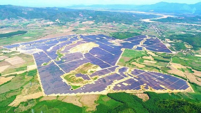 Một dự án điện mặt trời tại xã Hòa Hội, huyên Phú Hòa, tỉnh Phú Yên. Ảnh: TEGROUP.