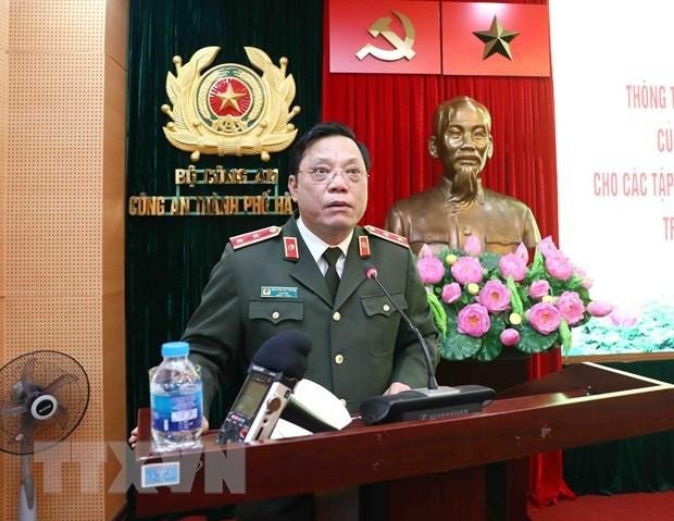 Trung tướng Nguyễn Hải Trung, Giám đốc Công an thành phố Hà Nội. (Ảnh: Phạm Kiên/TTXVN).