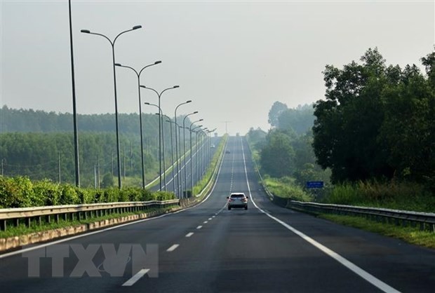 Cao tốc Thành phố Hồ Chí Minh-Long Thành-Dầu Giây đoạn qua huyện Thống Nhất. (Ảnh: Hồng Đạt/TTXVN)