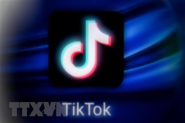 Biểu tượng của mạng xã hội TikTok. (Ảnh: AFP/TTXVN).
