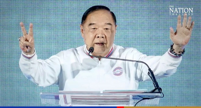 Ông Prawit cam cam kết tăng phúc lợi xã hội khi trở thành Thủ tướng Thái Lan 
