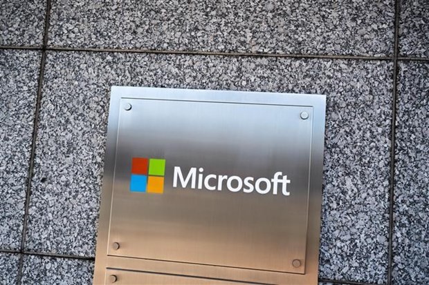 Văn phòng của Microsoft ở Chevy Chase, Maryland (Mỹ). (Ảnh: AFP/TTXVN).