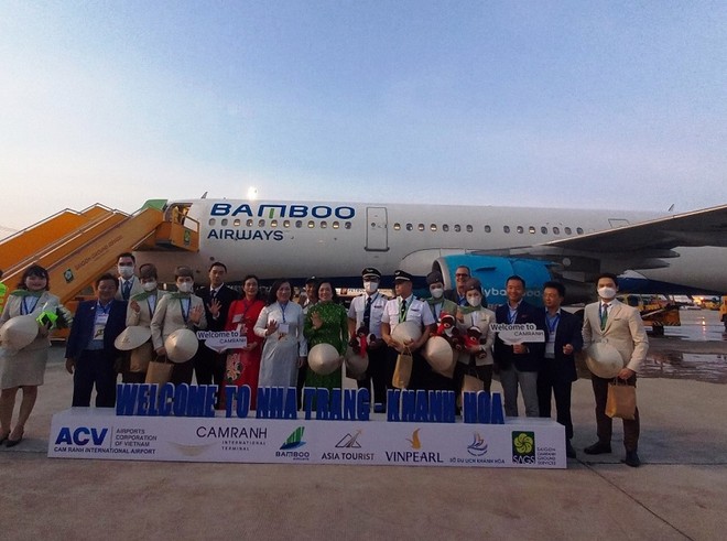 Sở Du lịch Khánh Hòa vừa tổ chức đón đoàn khách xuất phát từ Macao (Trung Quốc). Nguồn: Nhatrang-travel.