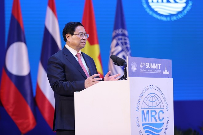 Thủ tướng Phạm Minh Chính nhấn mạnh phải đổi mới tư duy hợp tác và có những bước đi đột phá. (Ảnh: Nhật Bắc).