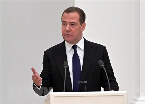 Phó Chủ tịch Hội đồng An ninh Liên bang Nga Dmitry Medvedev. (Ảnh: AFP/TTXVN).