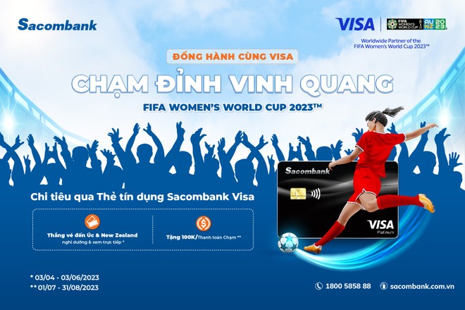 Sacombank triển khai chương trình đến Úc/New Zealand cổ vũ đội tuyển bóng đá nữ Việt Nam