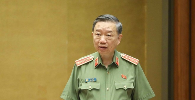 Bộ trưởng Bộ Công an - Đại tướng Tô Lâm.