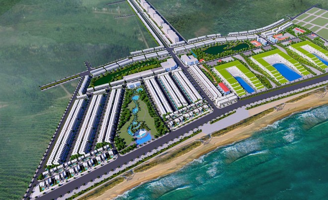 Phối cảnh dự án De Lagi - Bình Thuận, một trong hai dự án đang triển khai dở dang của NBB.