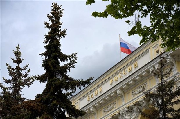 Ngân hàng Trung ương Nga ở Thủ đô Moskva. (Ảnh: AFP/TTXVN)