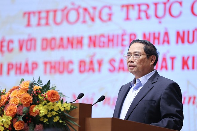 Thủ tướng Phạm Minh Chính yêu cầu không nói không, không nói khó, không nói có mà không làm cho doanh nghiệp. (Ảnh: Nhật Bắc).