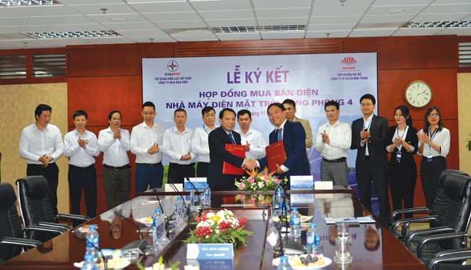 Tập đoàn Hà Đô ký kết hợp đồng mua bán điện với Tập đoàn Điện lực cho dự án Điện mặt trời Hồng Phong 4