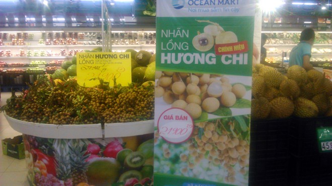 2 ngày, Ocean Mart tiêu thụ hơn 5 tấn nhãn Hương Chi