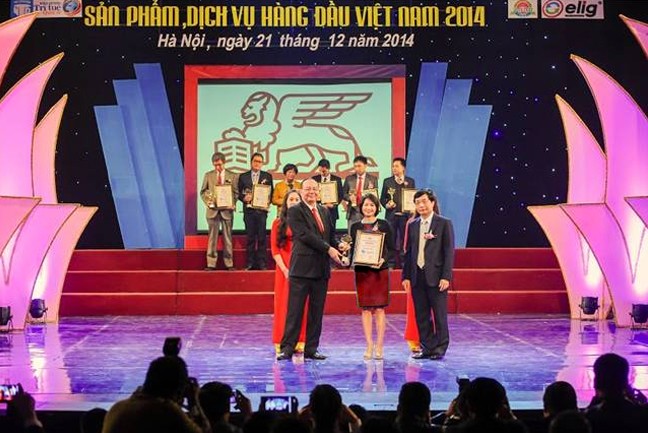 Generali Việt Nam được vinh danh là Sản phẩm, dịch vụ hàng đầu Việt Nam năm 2014