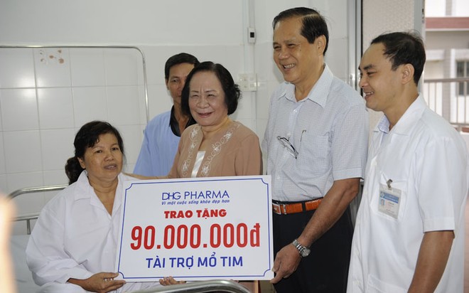 DHG tài trợ 6 trường hợp mổ tim hở van 3 lá cho các bệnh nhân nghèo của các tỉnh Bình Phước, An Giang, Sóc Trăng, Vĩnh Long, Cần Thơ