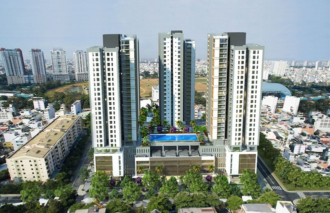 Xi Grand Court được xây dựng trên diện tích 17.940 m2, diện tích căn hộ từ 70 -109 m2/căn