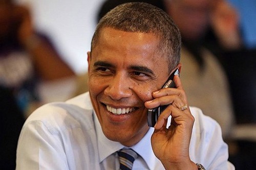 Ông Obama có thể đang sử dụng một chiếc Galaxy S4.