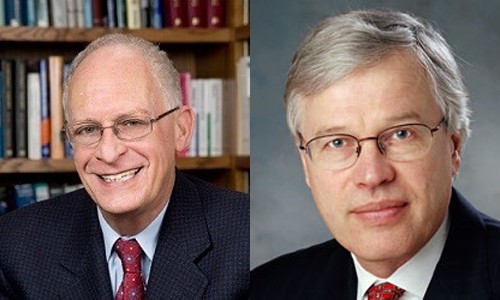 2 nhà khoa học Oliver Hart và BengtHolmström được công bố giành giải Nobel kinh tế năm nay. Ảnh: Harvard, MIT
