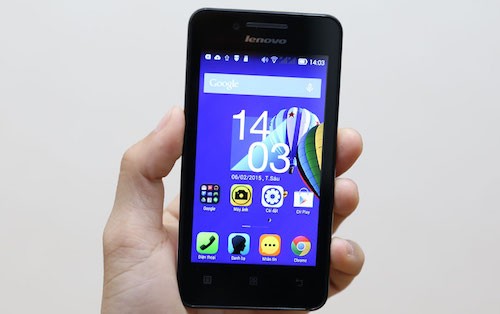 Lenovo A319, một mẫu smartphone cài firmware chứa phần mềm độc hại.