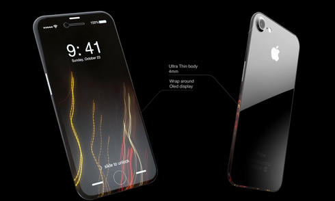  iPhone 8 có thể dùng màn hình OLED cong bằng nhựa