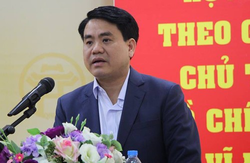 Chủ tịch UBND TP Hà Nội Nguyễn Đức Chung cho rằng, quy hoạch của thủ đô đang có vấn đề. Ảnh: NK.